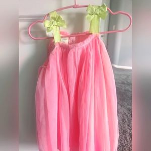 Sleeveless toddler girl pink dress